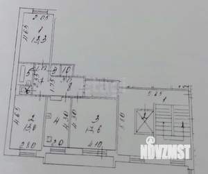 3-к квартира, вторичка, 73м2, 2/9 этаж