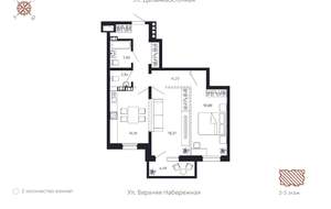 2-к квартира, вторичка, 73м2, 5/8 этаж