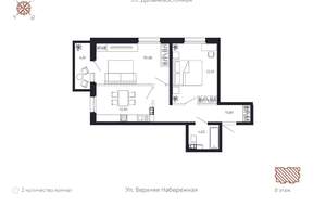 2-к квартира, вторичка, 69м2, 8/8 этаж