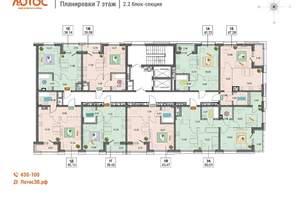 1-к квартира, вторичка, 39м2, 7/15 этаж