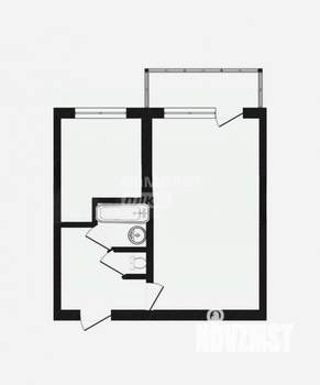 1-к квартира, вторичка, 30м2, 4/5 этаж