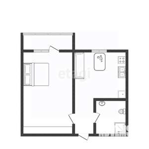 1-к квартира, вторичка, 31м2, 11/13 этаж