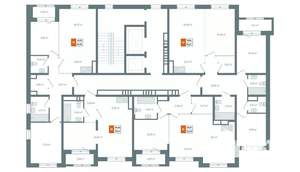 2-к квартира, вторичка, 53м2, 14/14 этаж
