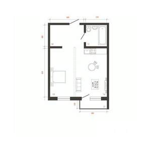 1-к квартира, вторичка, 41м2, 3/10 этаж