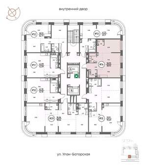 2-к квартира, строящийся дом, 59м2, 6/20 этаж