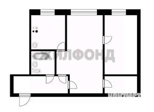 2-к квартира, вторичка, 44м2, 1/5 этаж