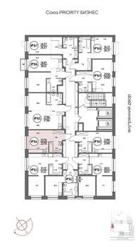 1-к квартира, строящийся дом, 24м2, 5/19 этаж