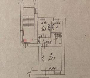2-к квартира, вторичка, 59м2, 4/4 этаж
