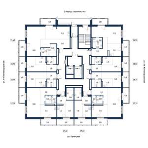 2-к квартира, вторичка, 58м2, 11/18 этаж
