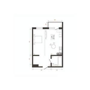 1-к квартира, вторичка, 41м2, 2/10 этаж