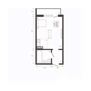 1-к квартира, вторичка, 29м2, 8/10 этаж