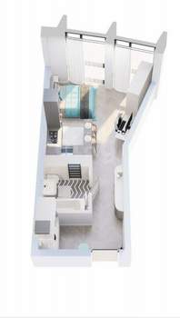 Студия квартира, вторичка, 27м2, 4/8 этаж