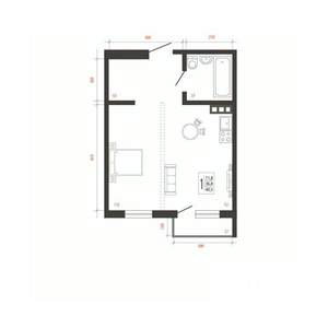1-к квартира, вторичка, 41м2, 10/10 этаж