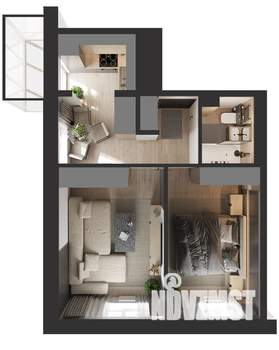 1-к квартира, вторичка, 43м2, 2/4 этаж