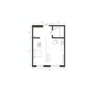 1-к квартира, вторичка, 37м2, 1/10 этаж