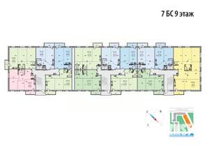 2-к квартира, вторичка, 60м2, 9/9 этаж