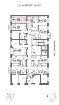 Студия квартира, строящийся дом, 26м2, 13/19 этаж