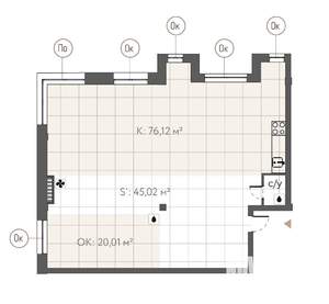 Студия квартира, строящийся дом, 141м2, 2/8 этаж