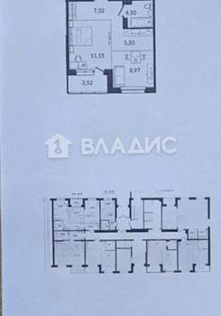 2-к квартира, сданный дом, 45м2, 1/12 этаж