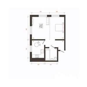 2-к квартира, вторичка, 47м2, 1/10 этаж