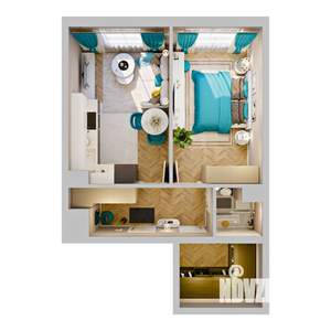 2-к квартира, вторичка, 48м2, 7/8 этаж