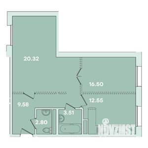 2-к квартира, вторичка, 65м2, 3/14 этаж