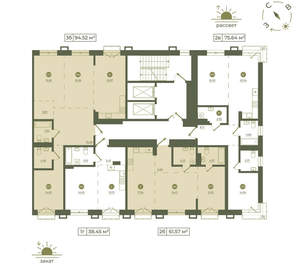 2-к квартира, вторичка, 62м2, 7/9 этаж