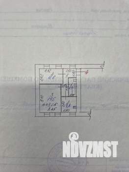 2-к квартира, вторичка, 53м2, 1/3 этаж