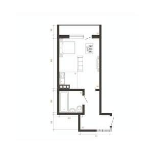1-к квартира, вторичка, 34м2, 6/10 этаж