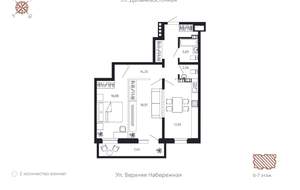 2-к квартира, вторичка, 77м2, 6/8 этаж