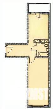 1-к квартира, вторичка, 56м2, 5/9 этаж