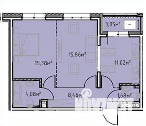 2-к квартира, вторичка, 60м2, 7/13 этаж