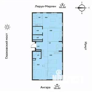 5-к квартира, вторичка, 106м2, 19/19 этаж