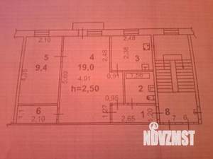 2-к квартира, вторичка, 43м2, 3/4 этаж