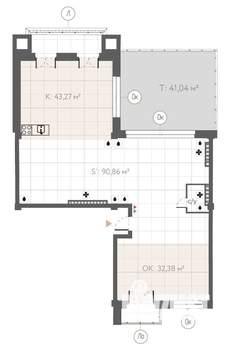Студия квартира, вторичка, 218м2, 8/8 этаж