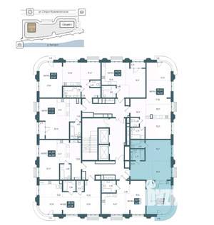 2-к квартира, вторичка, 73м2, 8/20 этаж
