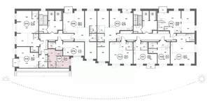 1-к квартира, строящийся дом, 42м2, 5/19 этаж