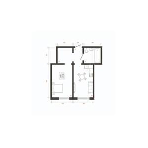 1-к квартира, вторичка, 41м2, 1/10 этаж