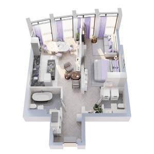 1-к квартира, вторичка, 66м2, 3/7 этаж