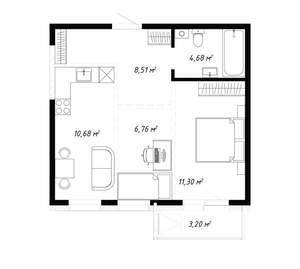 2-к квартира, вторичка, 45м2, 9/19 этаж