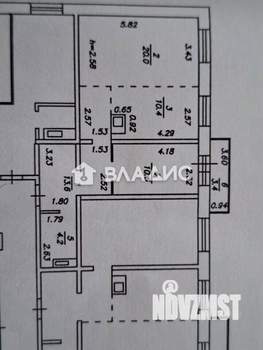 1-к квартира, вторичка, 62м2, 9/15 этаж