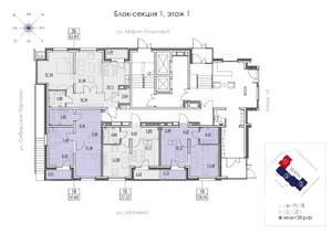 2-к квартира, вторичка, 64м2, 1/13 этаж