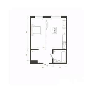 1-к квартира, вторичка, 38м2, 1/10 этаж