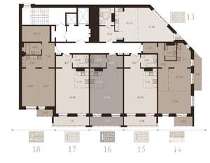 1-к квартира, вторичка, 51м2, 4/15 этаж