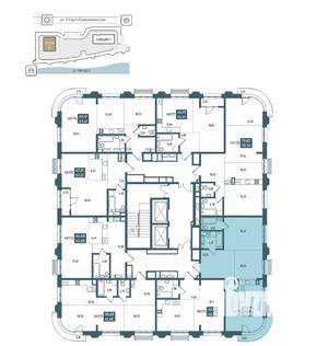 2-к квартира, вторичка, 73м2, 6/20 этаж