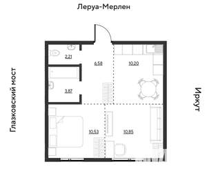 2-к квартира, вторичка, 44м2, 5/19 этаж