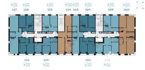 1-к квартира, вторичка, 43м2, 1/8 этаж