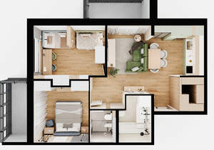 3-к квартира, вторичка, 74м2, 2/18 этаж