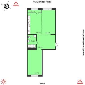 2-к квартира, строящийся дом, 89м2, 3/14 этаж
