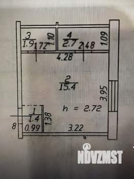 Студия квартира, вторичка, 21м2, 1/3 этаж